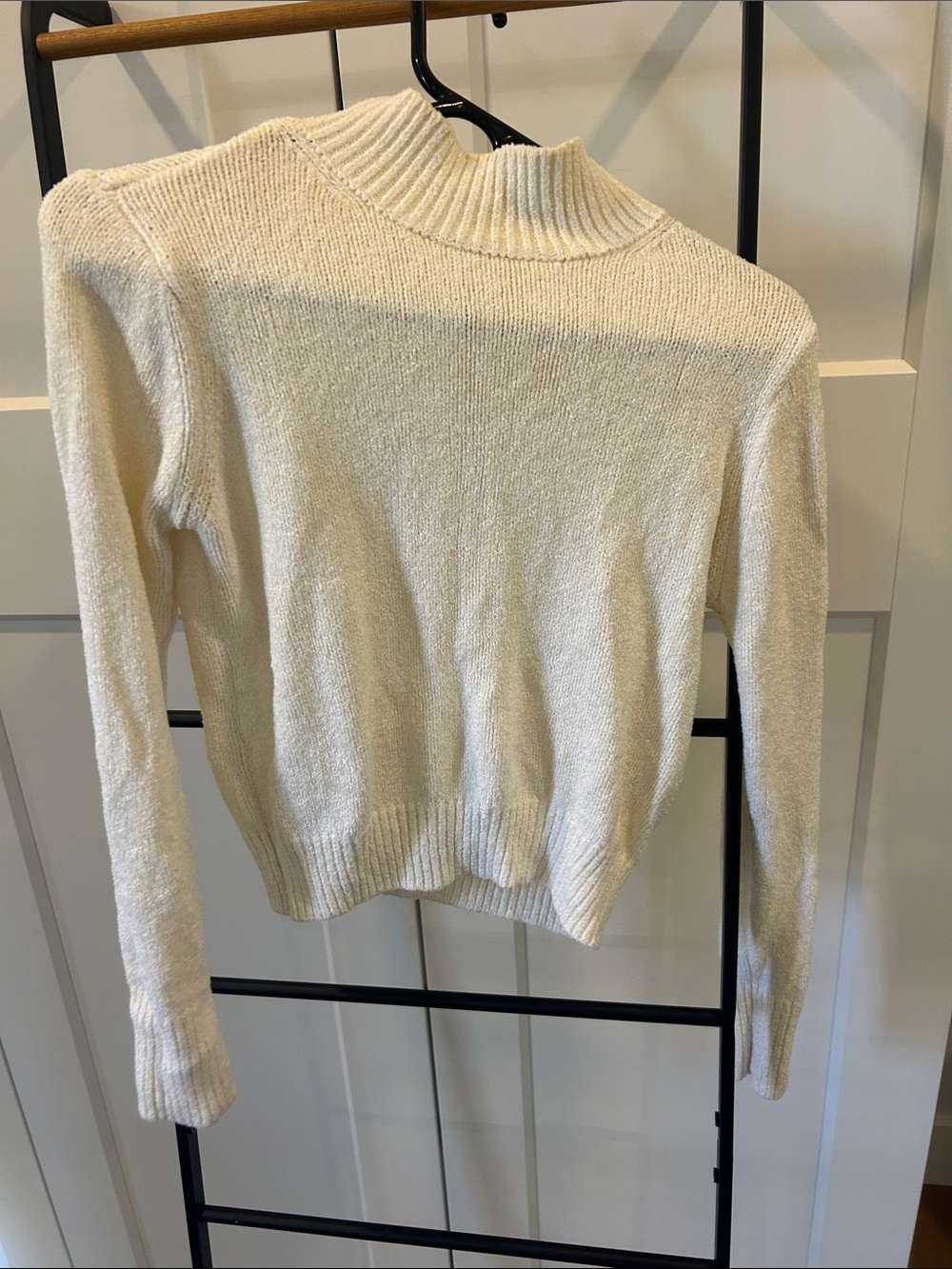 Wilfred Cream Mock Turtleneck Sweater